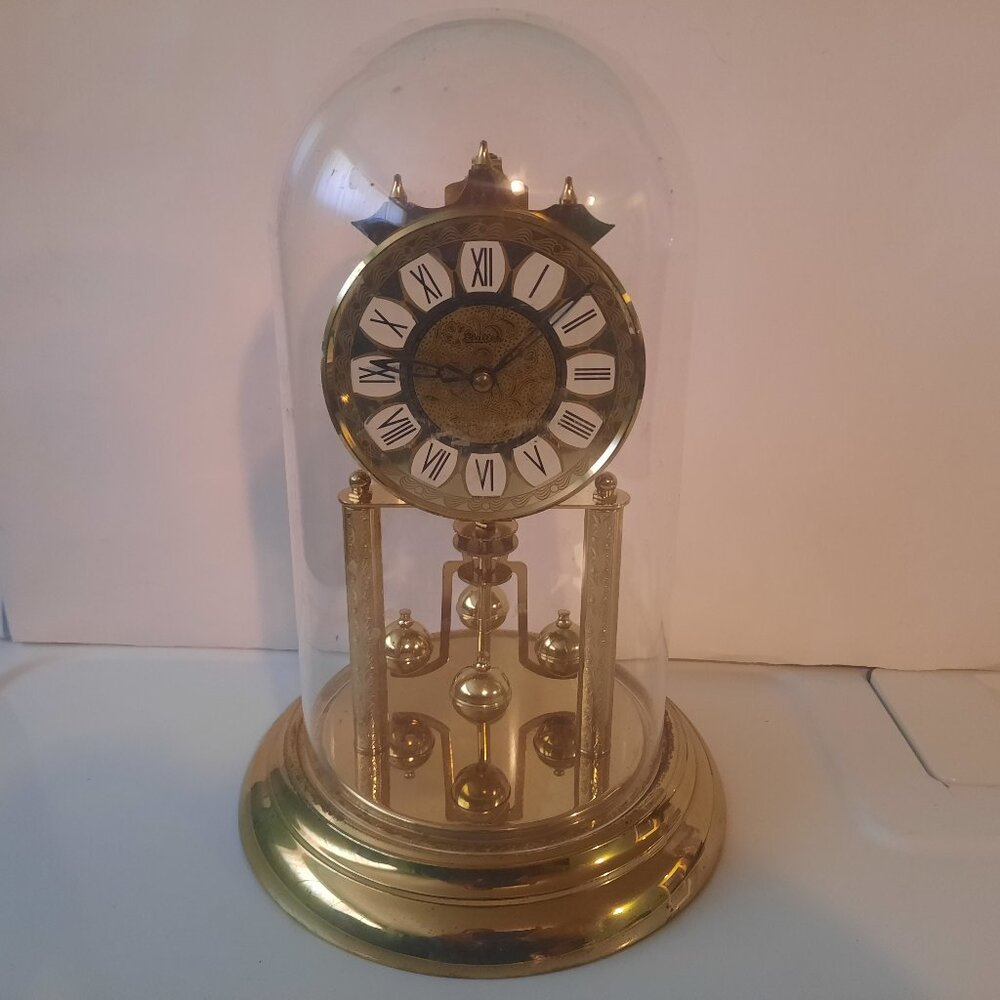 S. Haller Simonswald Germany Mantel Clock with Dome